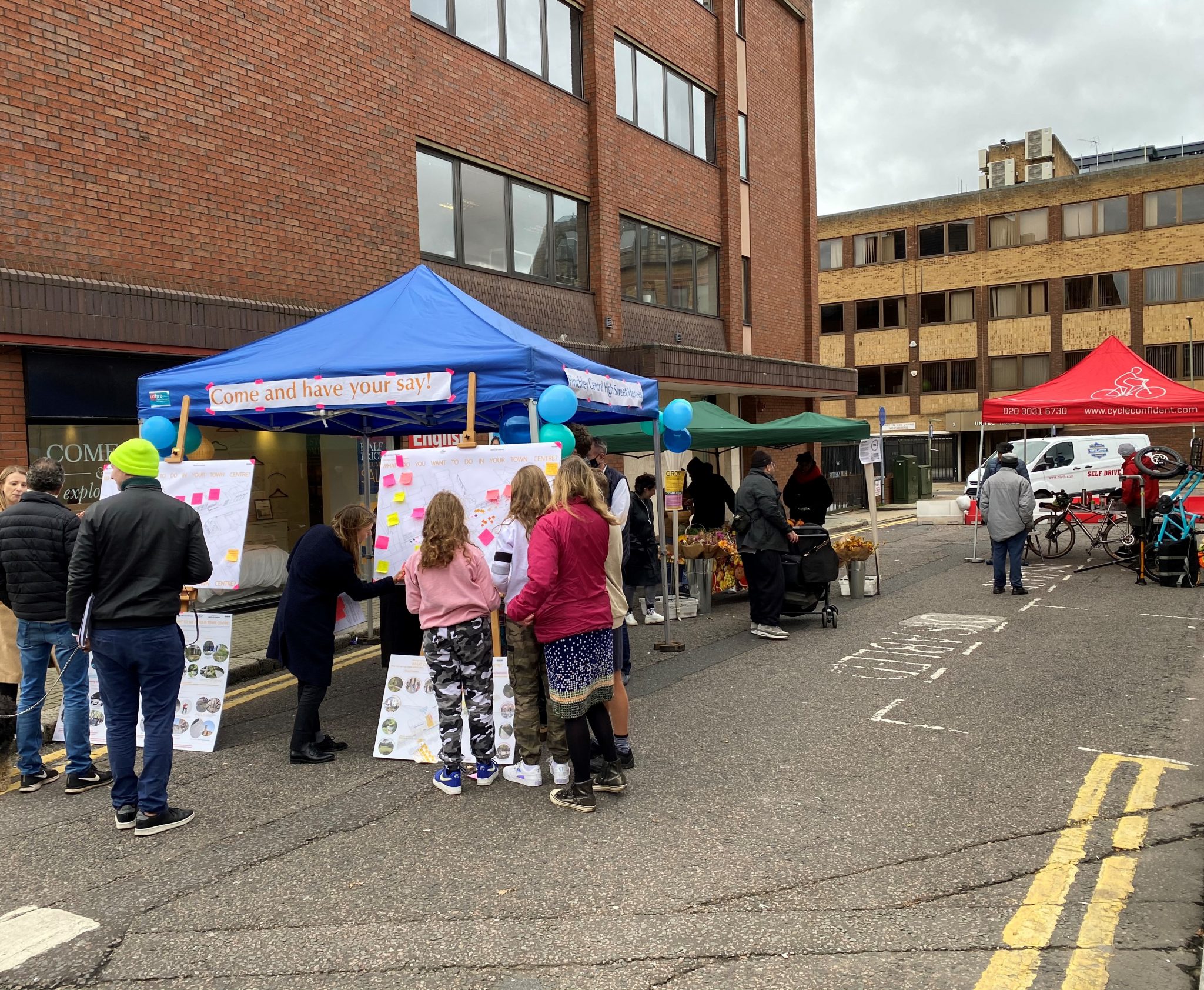 Popup Market and Community Engagement Finchley Central